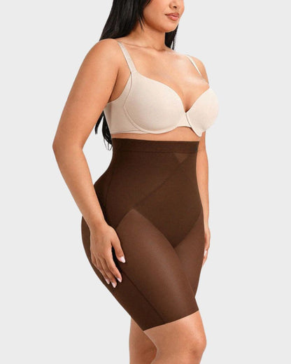 High-Waist X-Compression Tummy Control Shaping Shorts