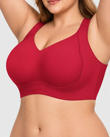 Plus-Size Wire-Free Jelly Support Full-Coverage Bra