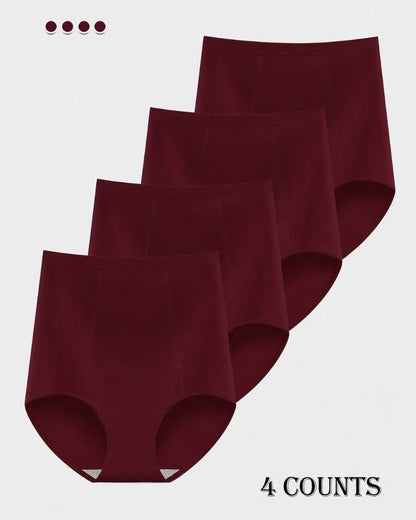 4-Pack High-Waist Cotton Stretch Briefs