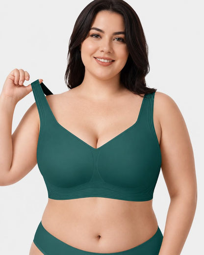 Plus Size Pullover Wireless Full-Coverage Support Bra
