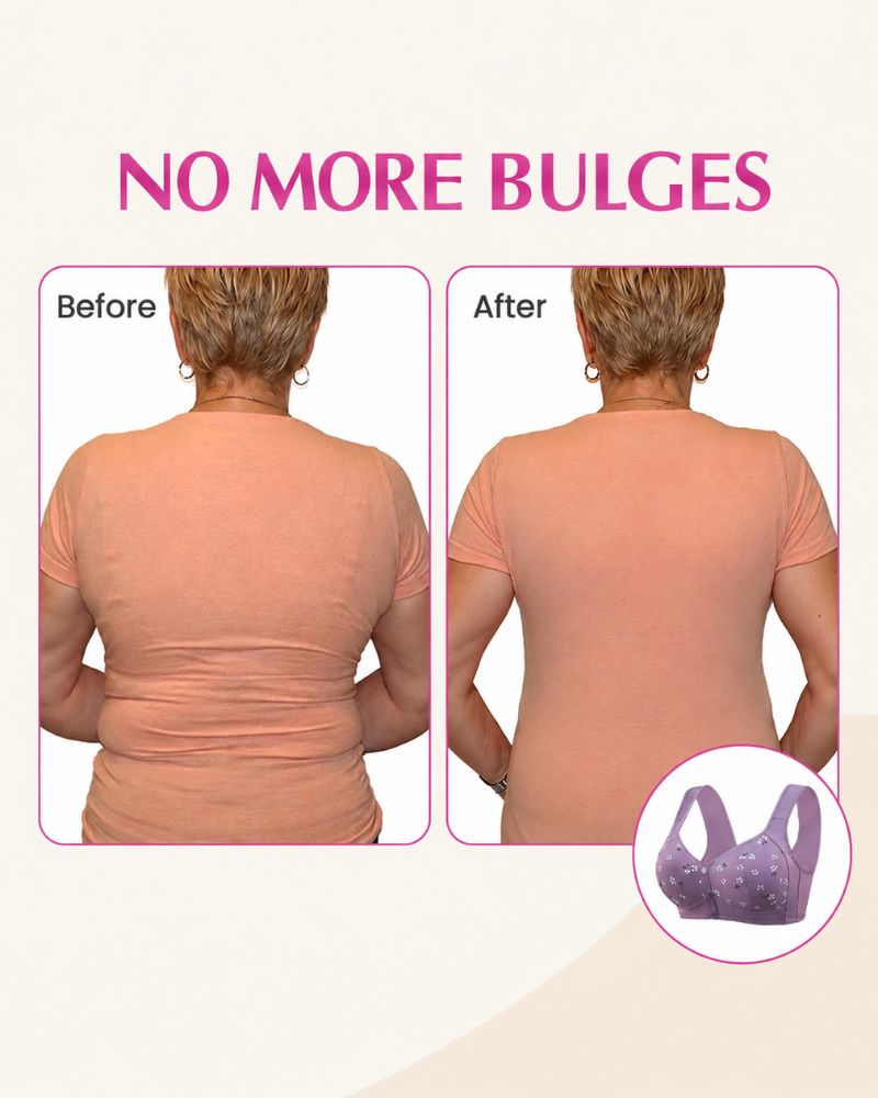 Easy Front-Closure Wireless Support Bra