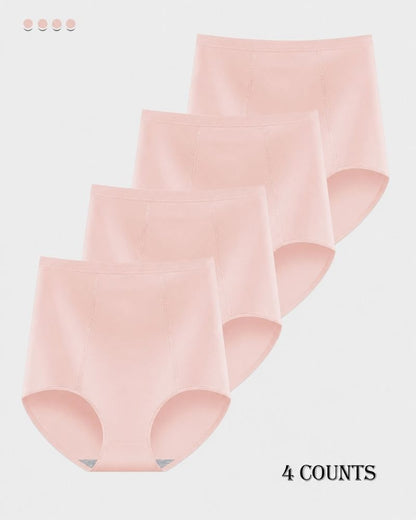4-Pack High-Waist Cotton Stretch Briefs