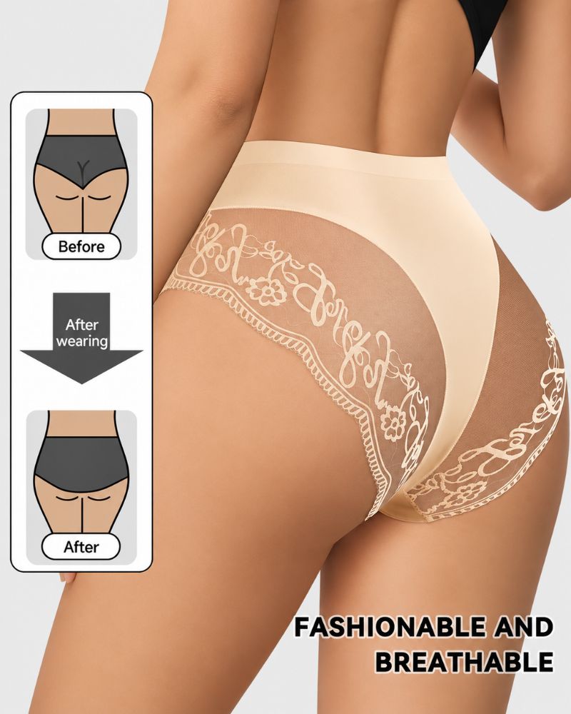 8-Pack Seamless Lace Mid-Rise Stretch Panties