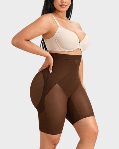 High-Waist X-Compression Tummy Control Shaping Shorts