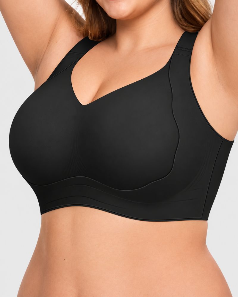 Plus-Size Wire-Free Jelly Support Full-Coverage Bra