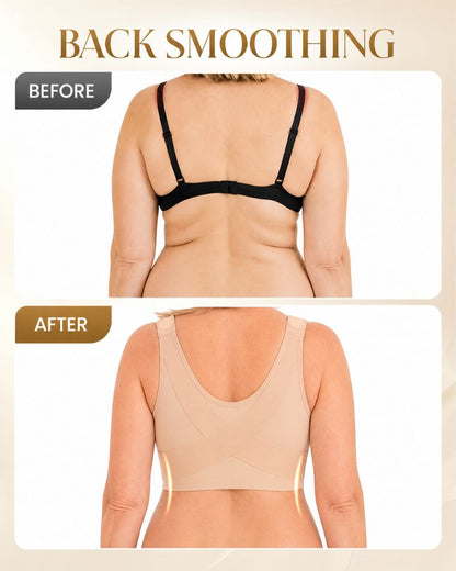 Magnetic Front-Closure Wire-Free Support Bra