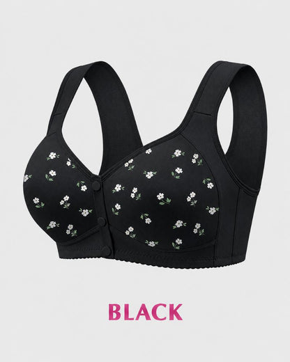 Easy Front-Closure Wireless Support Bra