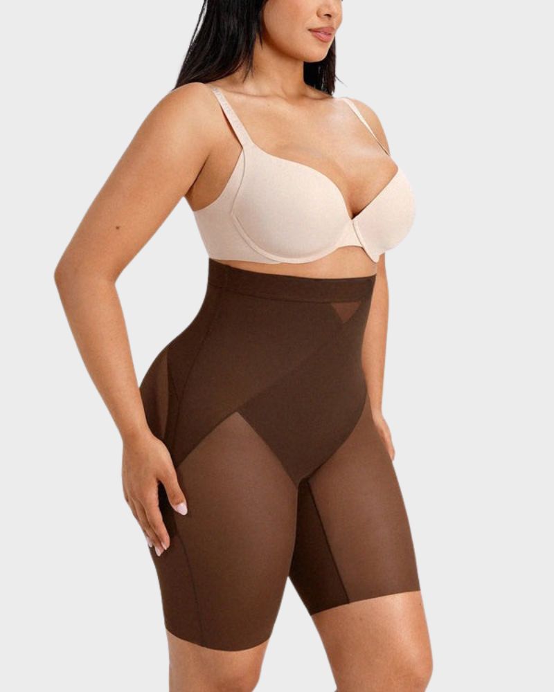 High-Waist X-Compression Tummy Control Shaping Shorts