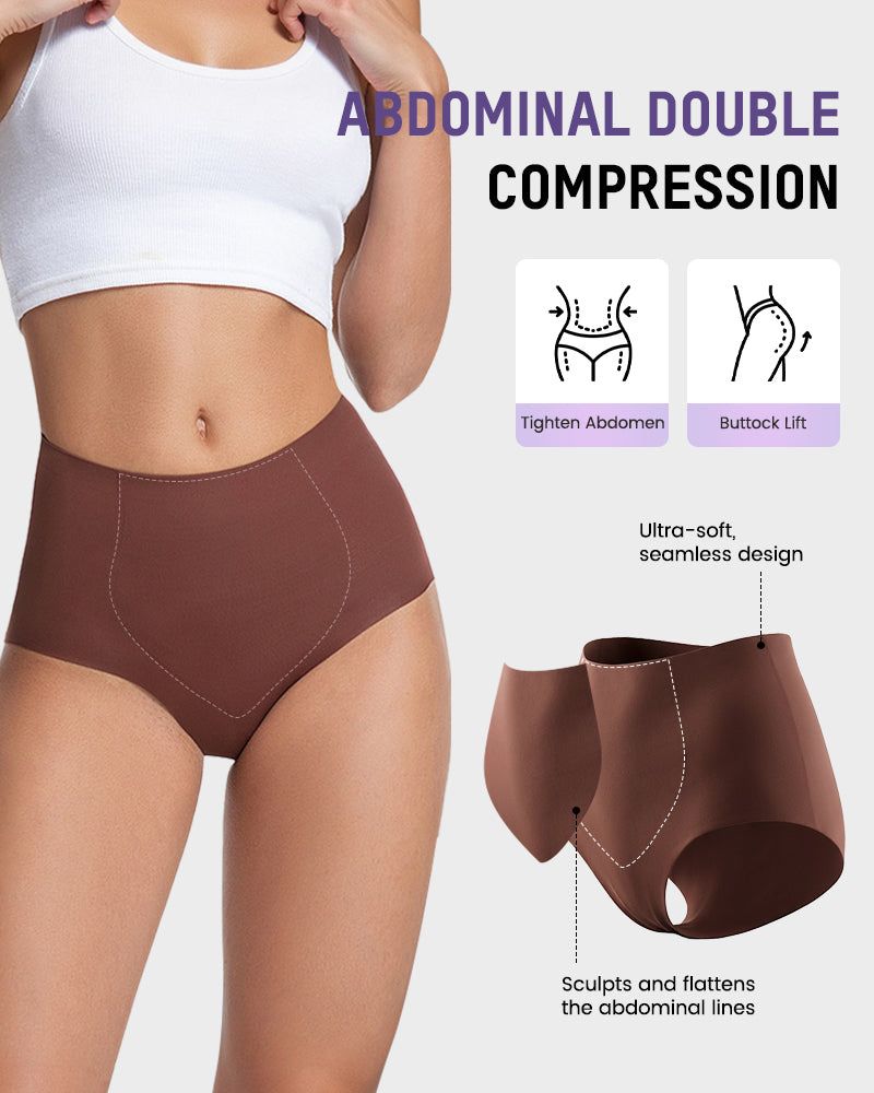 Light Sculpt High-Waist Seamless Shaping Panties – 6 Pack