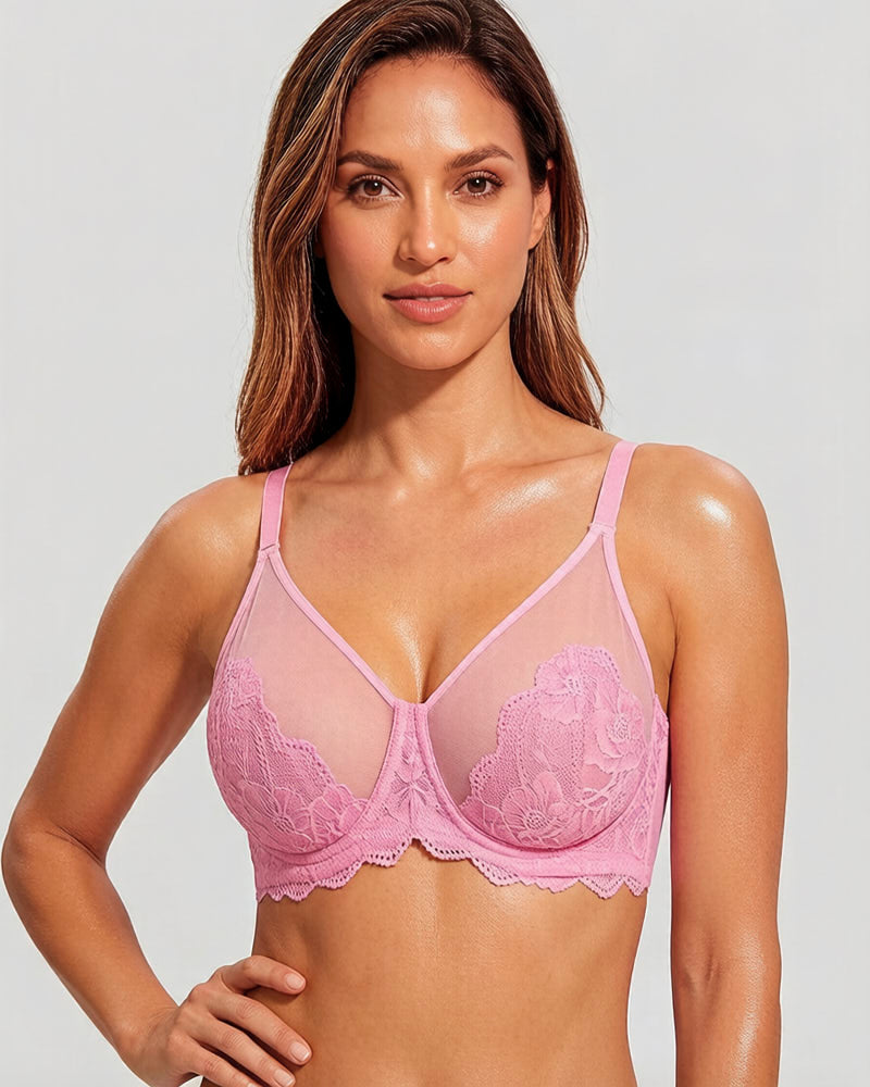 Full Coverage Lace Bras Set of 2