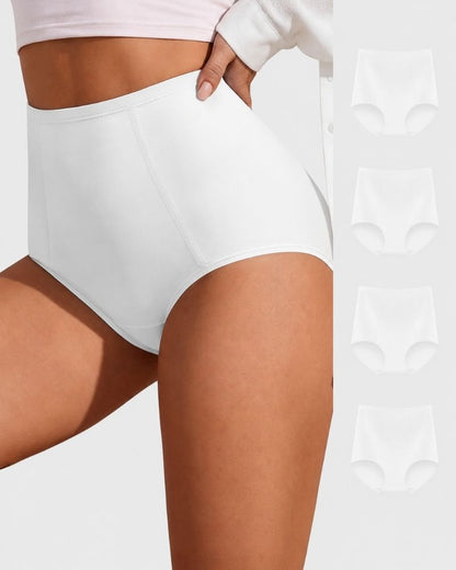 4-Pack High-Waist Cotton Stretch Briefs