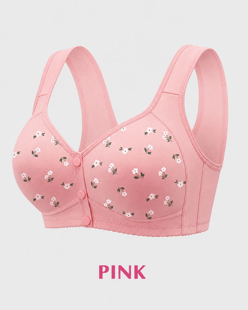 Easy Front-Closure Wireless Support Bra