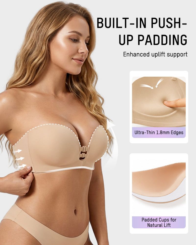Comfortable Seamless Non-Slip Wireless Padded Support Bra