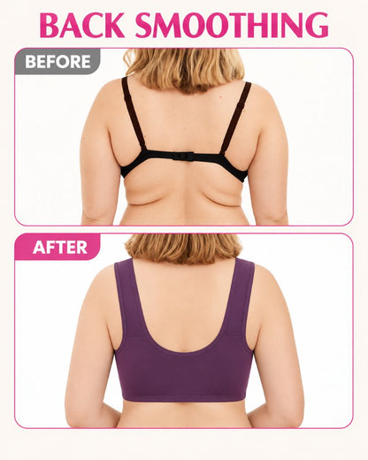 Easy Front-Closure Wireless Support Bra