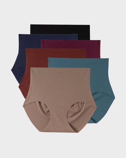Light Sculpt High-Waist Seamless Shaping Panties – 6 Pack