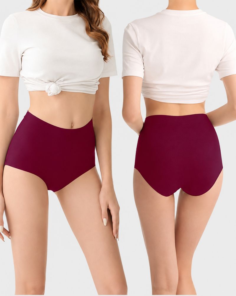 5-Pack High-Waist Seamless No-Show Briefs