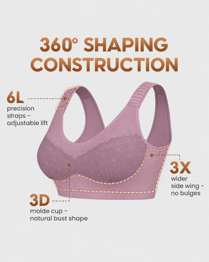 Custom-Lift Easy-On Wireless Full-Coverage Bra