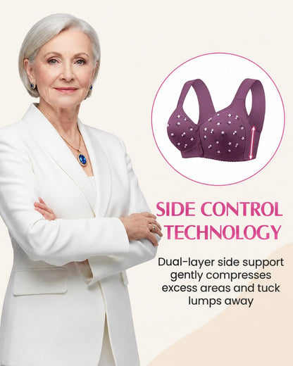 Easy Front-Closure Wireless Support Bra