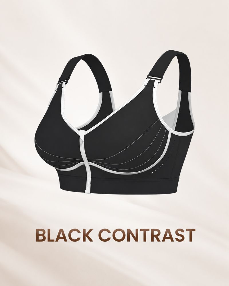 Custom-Lift Posture Support Front-Zip Bra