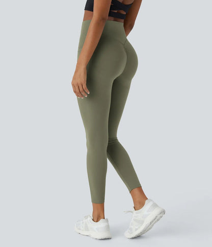 High Waisted Tummy Control Workout Leggings with Side Pockets
