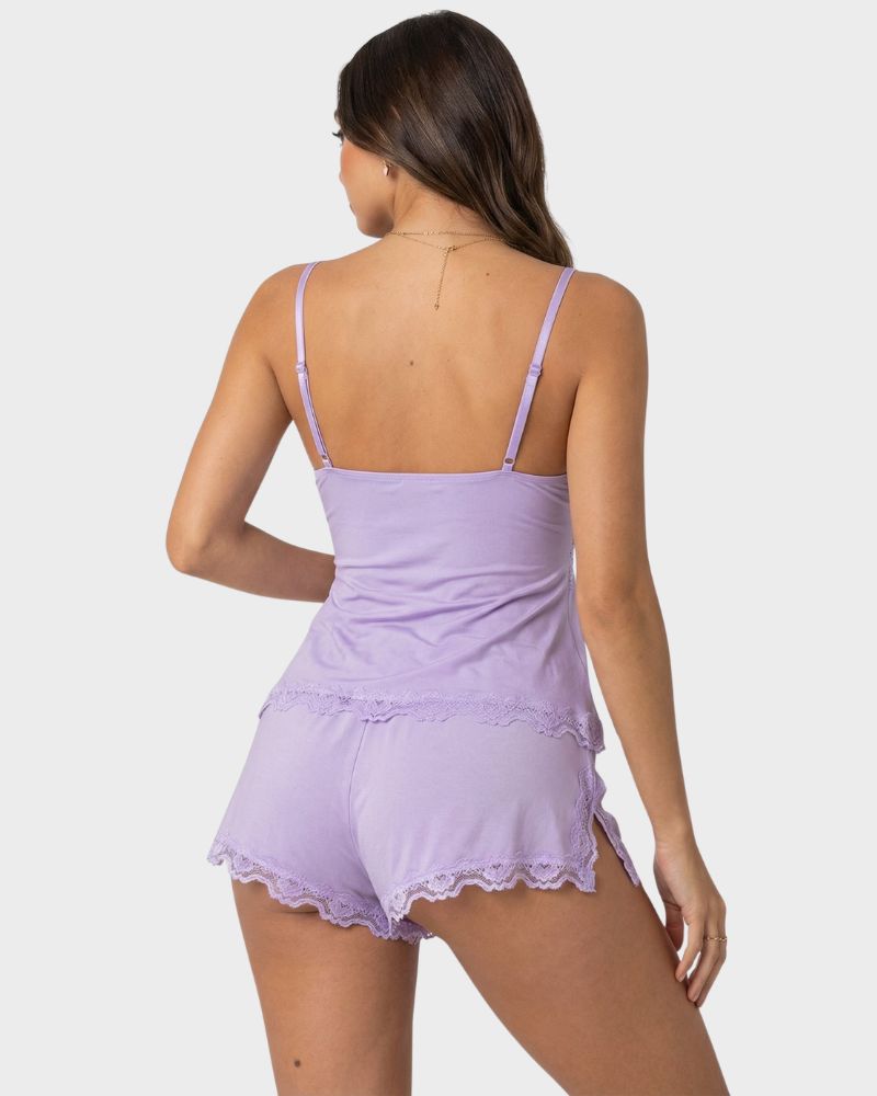 Modal Camisole & Panty Sleepwear Set – Sweet Lingerie for Daily & Holiday Wear