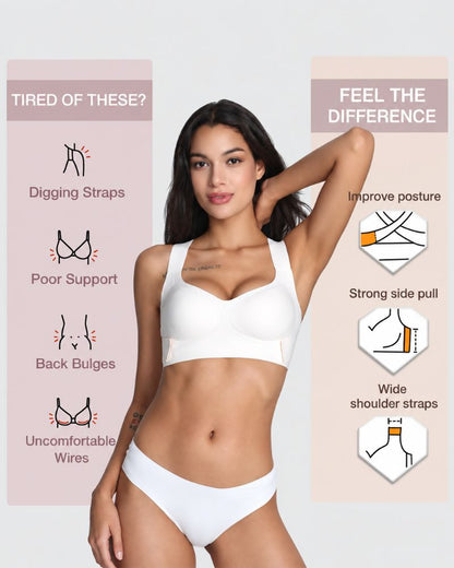 Wireless Criss-Cross Back Support & Shaping Bra