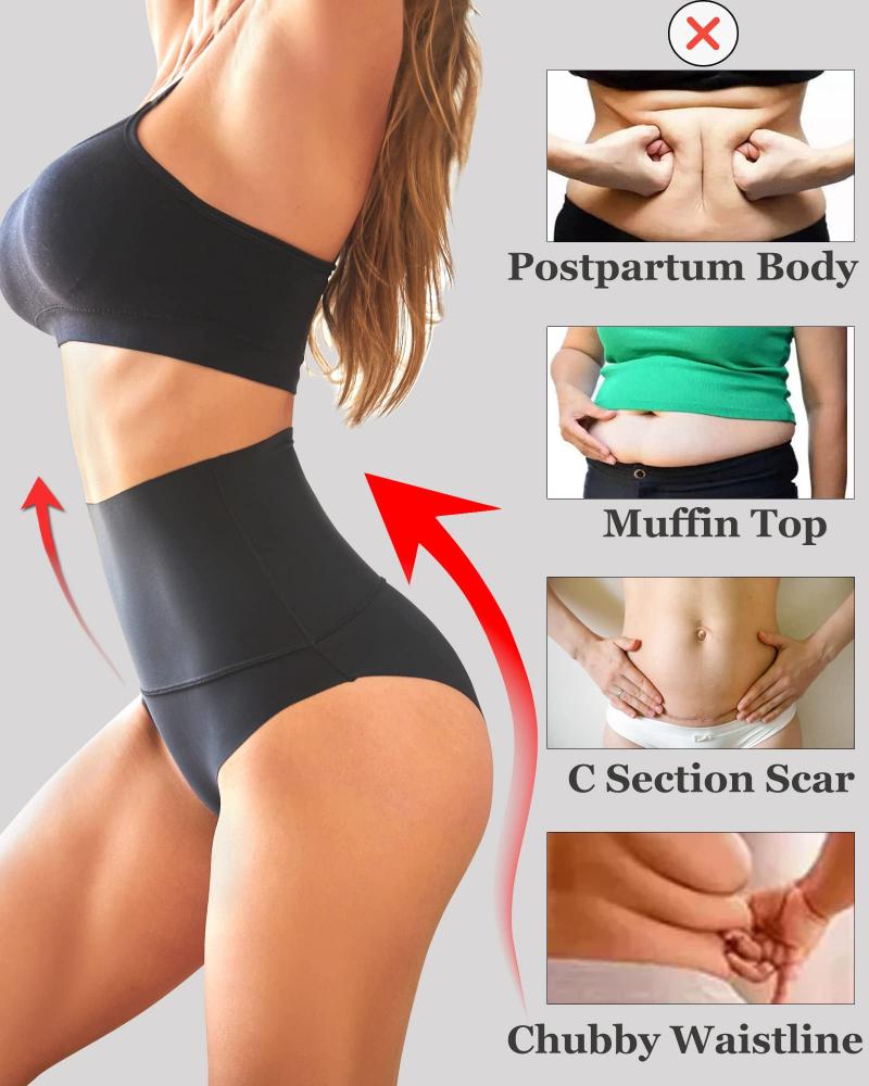 Women’s Tummy Control High-Waist Briefs Set of 3