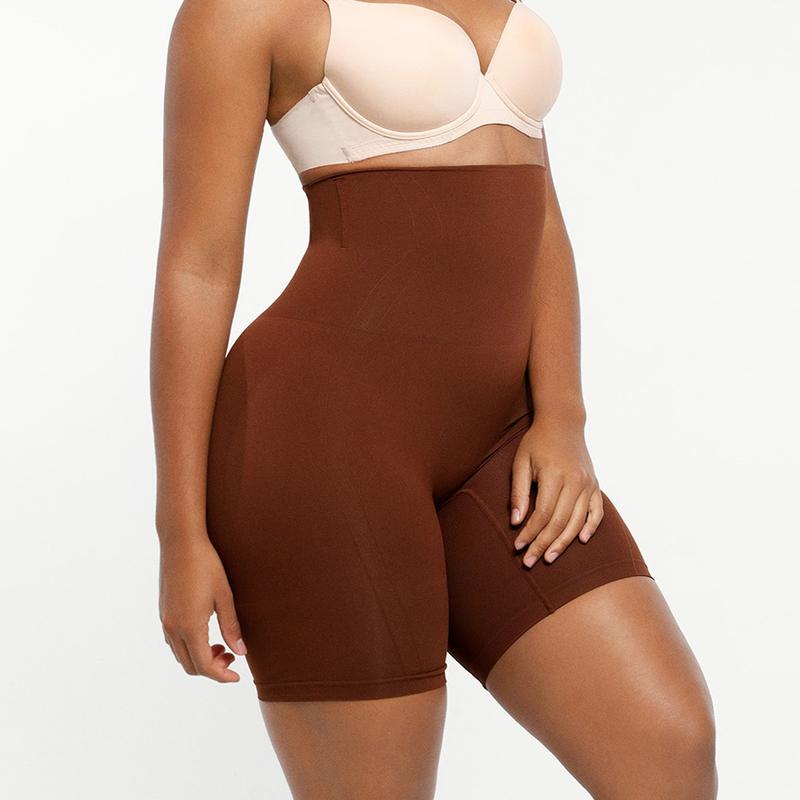 Shapewear Sculpting Shorts for Women Seamless High Waisted Body Shaper Thigh Slimming Underwear