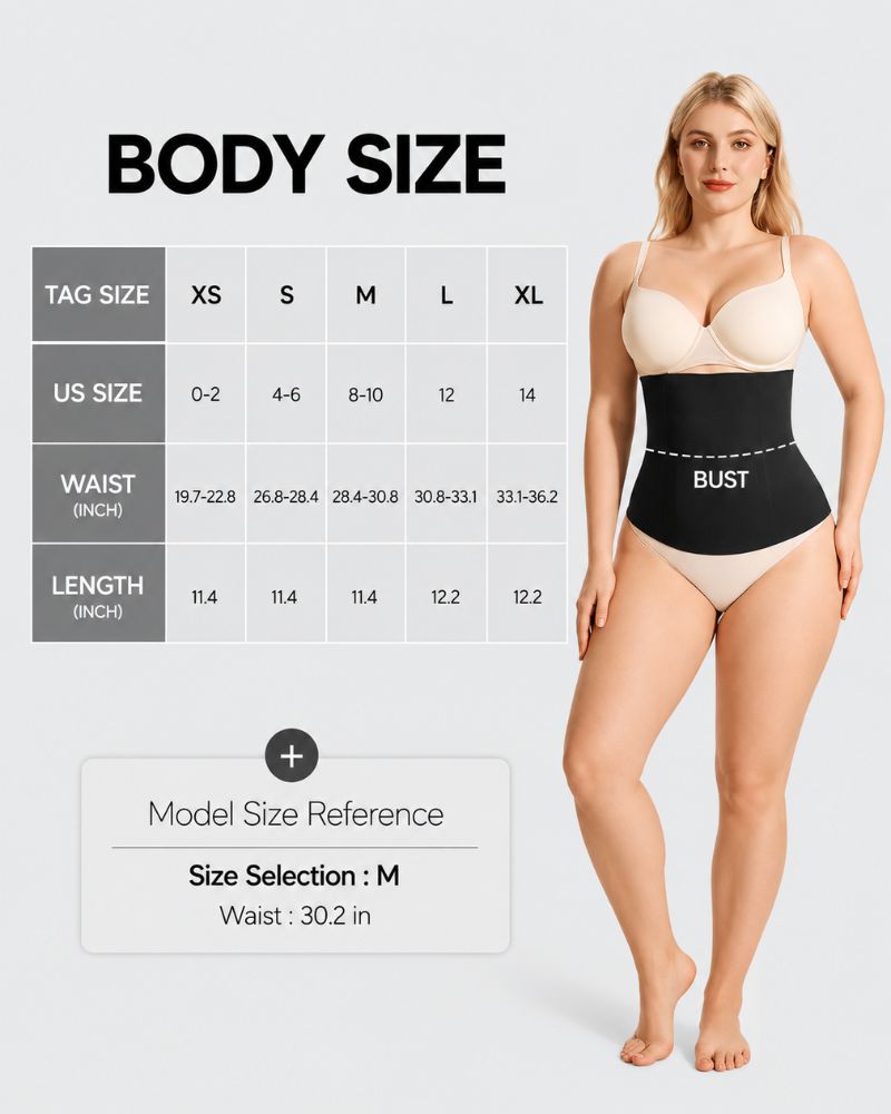 Seamless High-Compression 4-Bone Waist Trainer