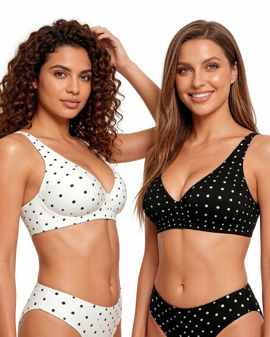 Wireless Leopard V-Neck Contour Bra