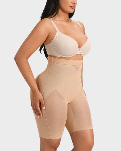 High-Waist X-Compression Tummy Control Shaping Shorts