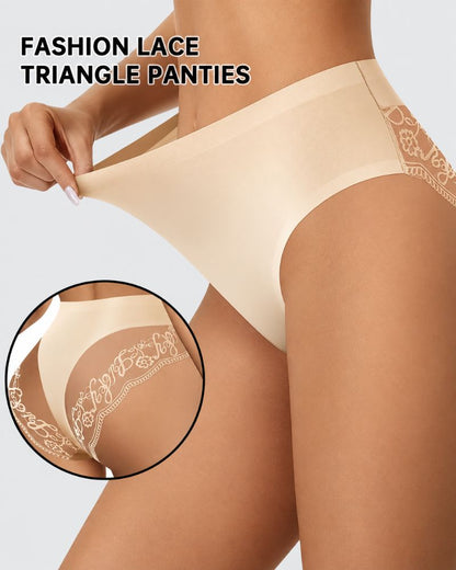 8-Pack Seamless Lace Mid-Rise Stretch Panties