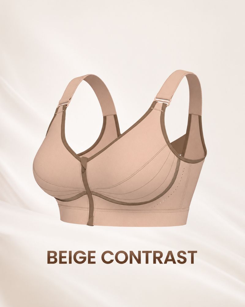Custom-Lift Posture Support Front-Zip Bra