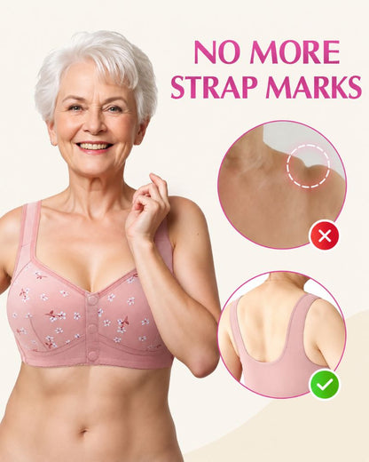 Easy Front-Closure Wireless Support Bra