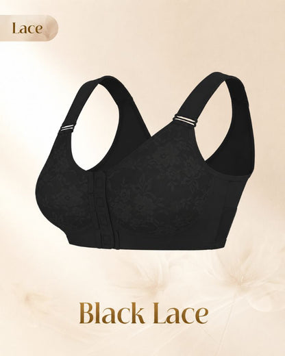 Magnetic Front-Closure Wire-Free Support Bra