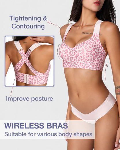 Wireless Criss-Cross Back Support & Shaping Bra
