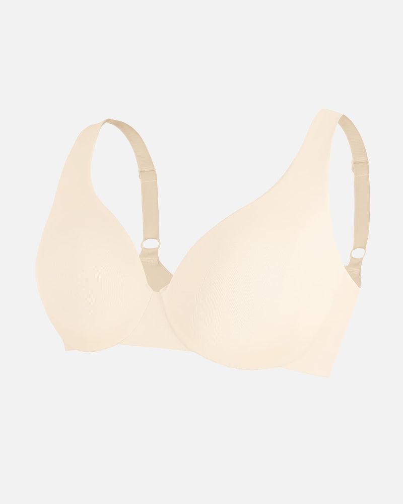 Underwire Adjustable Deep V-neck Bra