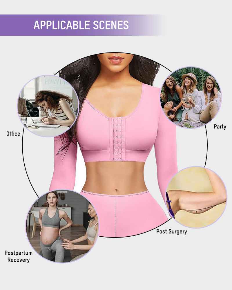 Slimming Arm Front Closure Bra Tank Shapewear