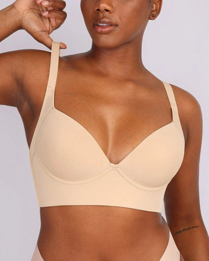 Back-Smoothing Underwire Push-Up Bra