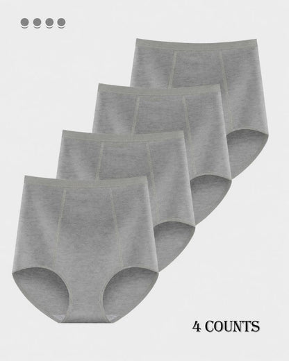 4-Pack High-Waist Cotton Stretch Briefs