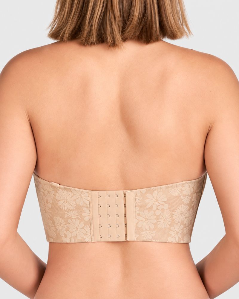 Strapless Longline Half-Cup Corset Bra
