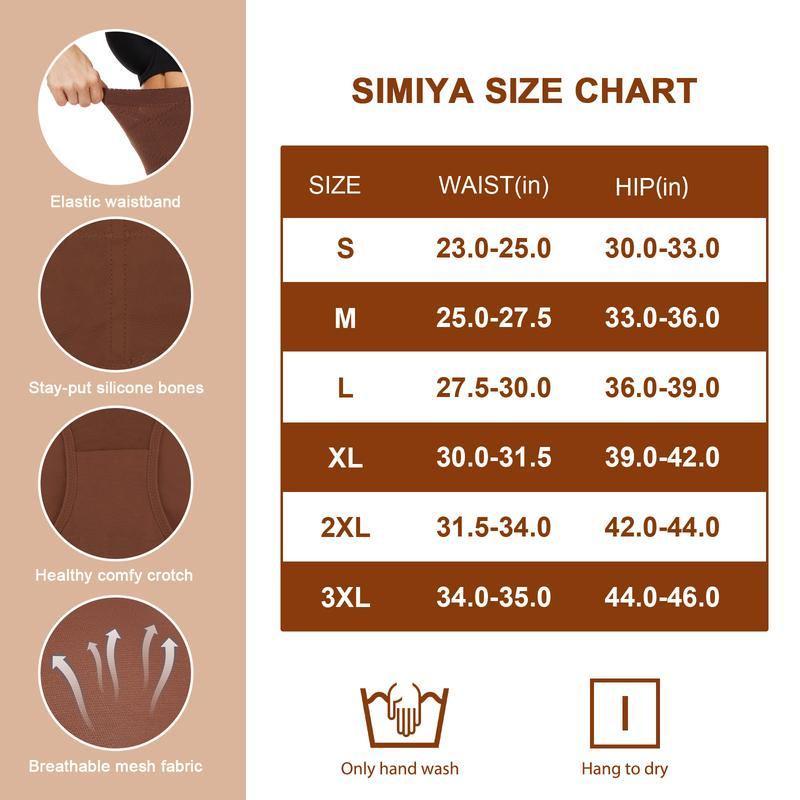 Women'S High-Waisted Shapewear Panties(3 pcs)