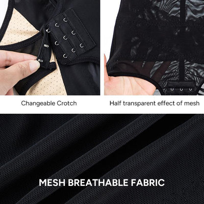Shapecurve Shapewear Bodysuit Mesh Breathable, Invisible Tummy Control