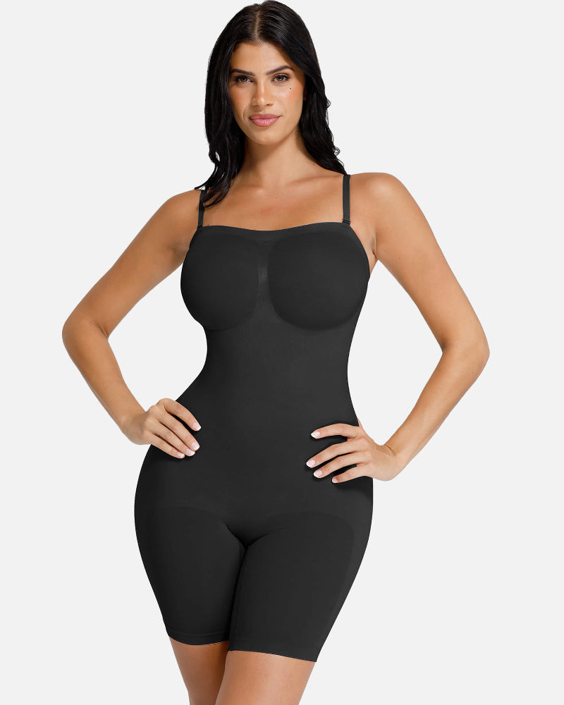 Shapecurve Seamless Strapless Bodysuit with Removable Straps