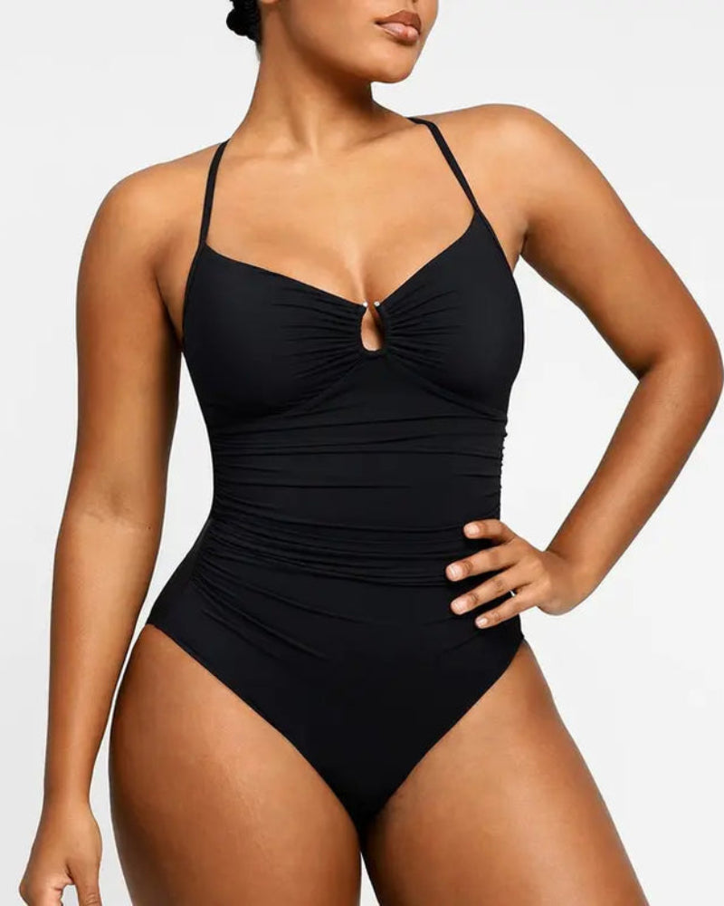 Smart Sculpt U-Ring Cut Out Shaping Swimsuit