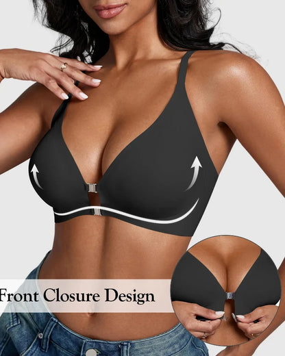 Magnetic Front Closure Wirefree Jelly Support Bra