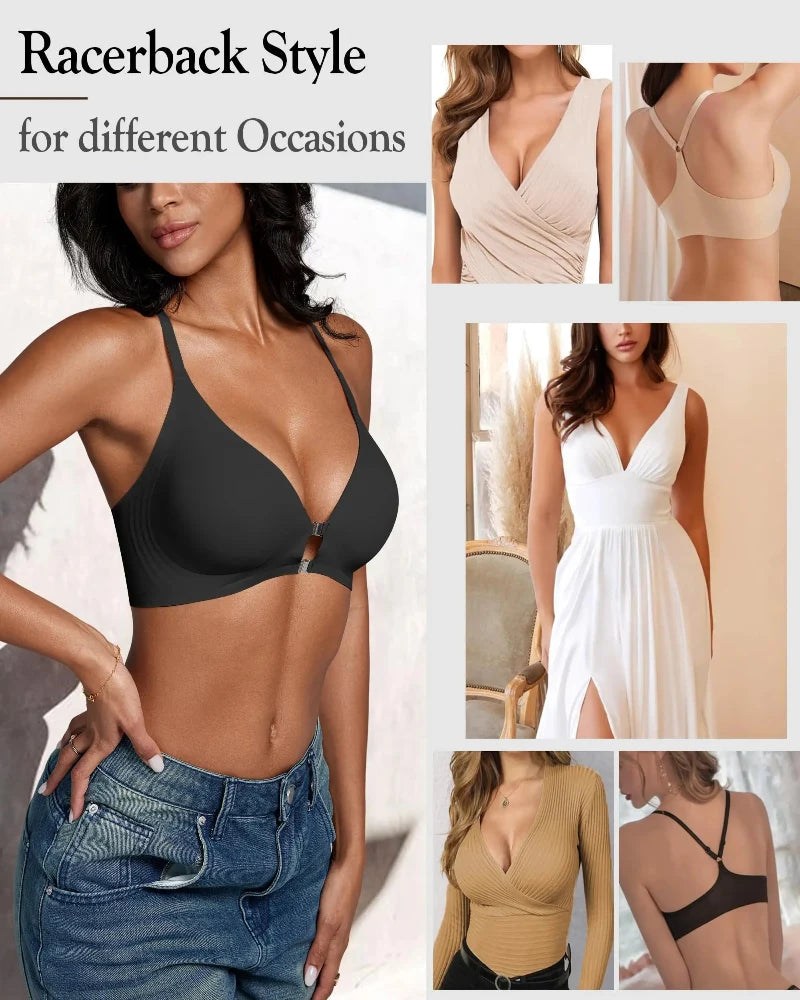 Magnetic Front Closure Wirefree Jelly Support Bra