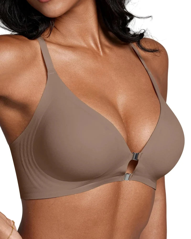 Magnetic Front Closure Wirefree Jelly Support Bra