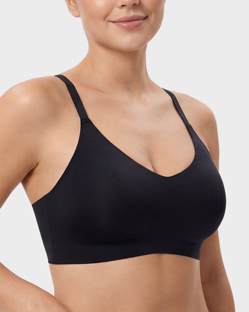 Wireless Seamless Lace Jelly Bralette with Light Padding