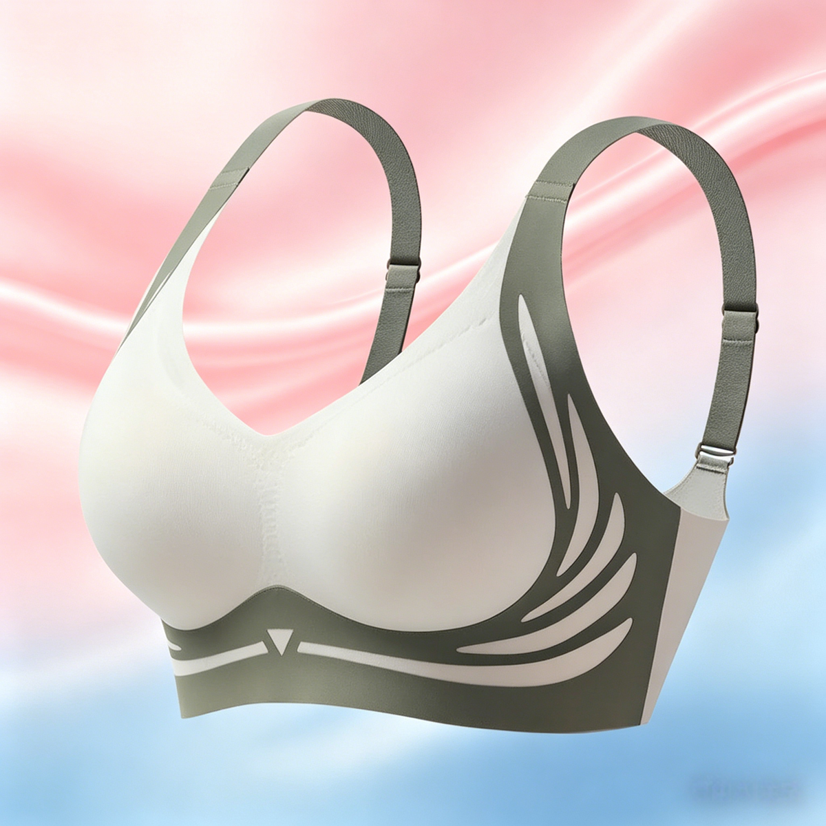 Anti-Sagging Support Shockproof Sports Fixed Cup Bra For Women